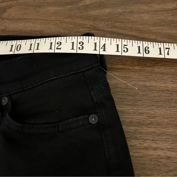 ❤️ 7 for all mankind the skinny crop and roll jeans  25x23 - Picture 9 of 12